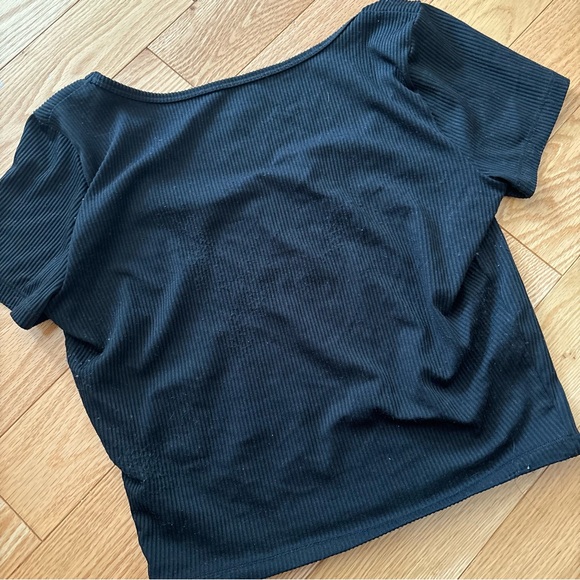 Hollister Square Neck Ribbed Crop Top - Picture 3 of 3